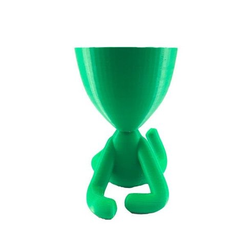 Deitado - Vaso Cactos ou Suculentas:verde