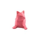 Ver imagem 2 de Gato Deitado Low Poly Geométrico Decoração 3d:rosa
