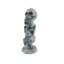 Ver imagem 2 de Caveira Tripla Não Ouço Não Falo Não Vejo Decoração 3d:cinza