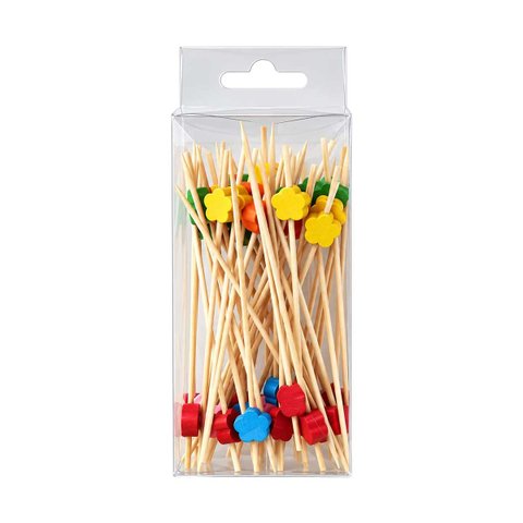 Palitos para Aperitivo em Bambu Primavera 12cm 50 Unidades