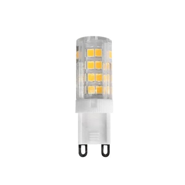 Kit 10 Lâmpada LED 5W Halopin Bipino G9 3000K Branco Quente Bivolt P/Arandelas e Lustres - 1