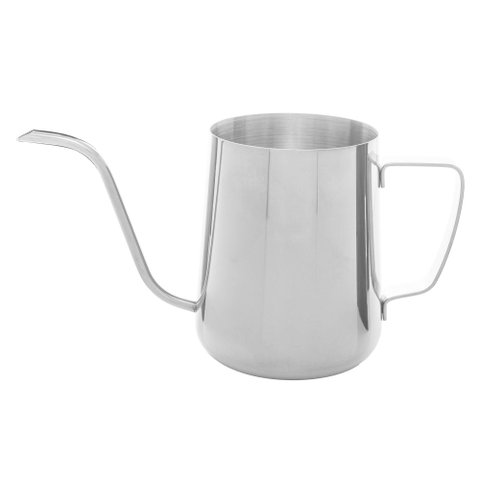 Bule Bico de Pato em Aço Inox Prata 600ml Lyor