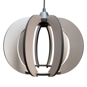 Luminária Lustre Pendente Caroá New York Noite Madeira Teto Sala Quarto Cozinha Balcão Cinza