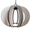 Ver imagem 1 de Luminária Lustre Pendente Caroá New York Noite Madeira Teto Sala Quarto Cozinha Balcão Cinza