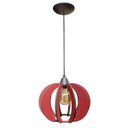 Ver imagem 2 de Luminária Lustre Pendente Caroá New York Noite Madeira Teto Sala Quarto Cozinha Balcão Marsala