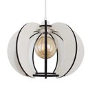 Ver imagem 1 de Luminária Lustre Pendente Caroá New York Noite Madeira Teto Sala Quarto Cozinha Balcão Branco