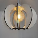 Ver imagem 3 de Luminária Lustre Pendente Caroá New York Noite Madeira Teto Sala Quarto Cozinha Balcão Branco