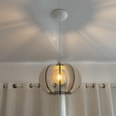 Ver imagem 4 de Luminária Lustre Pendente Caroá New York Noite Madeira Teto Sala Quarto Cozinha Balcão Branco