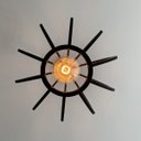 Ver imagem 4 de Luminária Lustre Pendente Caroá New York Dia Madeira Teto Sala Quarto Cozinha Balcão Preto