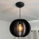 Ver imagem 2 de Luminária Lustre Pendente Caroá New York Noite Madeira Teto Sala Quarto Cozinha Balcão Preto