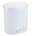 Ver imagem 1 de Lixeira com Pedal Rattan 6L Branco