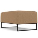 Ver imagem 6 de Puff Decorativo Sala De Estar Cléo 90cm Base De Ferro Preto W01 Bouclê Mostarda - Lyam Decor