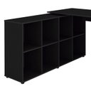 Ver imagem 7 de Escrivaninha Mesa Escritorio 8 Nichos Ne6 Preto Arty