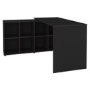 Ver imagem 6 de Escrivaninha Mesa Escritorio 8 Nichos Ne6 Preto Arty