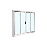 Janela de Correr 4 Folhas de Alumínio Branco 120x150 - 2