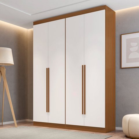 Guarda-Roupa Closet 2 Módulos Roupeiro 4 Portas 4 Gavetas Versatille Yescasa
