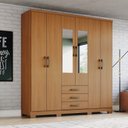 Ver mais imagens de Guarda-Roupa Casal 6 Portas com Espelho Caju