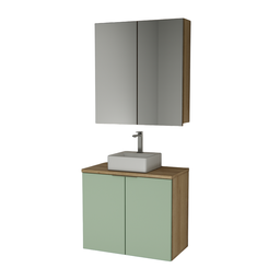 Conjunto Nature 75cm Estilare Cnj4012 Carvalho/verde - 1