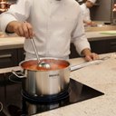 Ver imagem 4 de Jogo de Panelas Profissionais 24cm Aço Inox com Tampa Brinox Caldeirão Caçarola Fundo Triplo