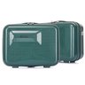 Kit 2 Necessaire Frasqueira Viagem Santino Taf192 Rígida Abs Verde Escuro - 1