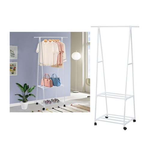 Arara de Roupas Sapateira Cabideiro Multifuncoes Closet Prateleira C Rodas Organizador Casa Closet