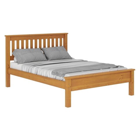 Cama de Casal Madeira Maciça para Colchão 188 X 138cm Multimóveis Cr35240 Mel Mel