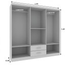 Ver imagem 2 de Guarda-Roupa Casal 6 Portas 2 Gavetas Atalaia Evidência Móveis