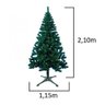 Árvore de Natal 600 Galhos com 210cm Altura Pinheiro Canadense - 2