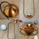 Ver imagem 4 de Luminária de Teto Pendente Pêndulo Cobre Polido com Globo de Vidro Leitoso 1xg9 Bivolt