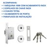 Fechadura para Porta de Correr Simples 1008 Chave Tetra Stam - 6