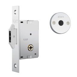 Fechadura para Porta de Correr Simples 1008 Chave Tetra Stam - 1