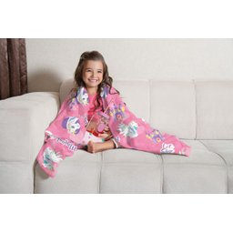 Manta Infantil Fleece de Sofá Unicórnio Lepper - 1