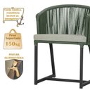 Ver imagem 4 de Mesa com 4 Cadeiras e Noronha Estofado 3 Trama Original Verde