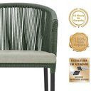 Ver imagem 3 de Mesa com 4 Cadeiras e Noronha Estofado 3 Trama Original Verde