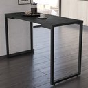 Ver imagem 2 de Mesa de Cozinha Multiuso Lanche Rápido Estilo Industrial 120x50cm BP Prattica F02 Preto - Mpozenato