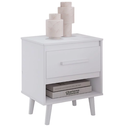 Ver imagem 2 de Mesa de Cabeceira Pequena Mila Retrô Branco - Moblis