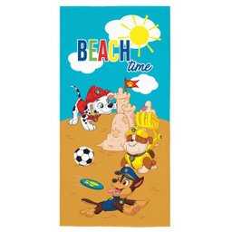 Toalha De Banho Infantil Aveludada Patrulha Canina Menino Lepper - 1