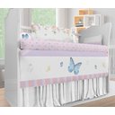 Ver imagem 2 de Kit Berço Enxoval de Bebê Floral Borboletas - Kt567