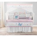 Ver imagem 1 de Kit Berço Enxoval de Bebê Floral Borboletas - Kt567