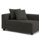 Ver imagem 3 de Recamier Divã Aspen 1,40m Corino Preto- Inova Decorações