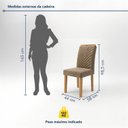 Ver imagem 4 de Conjunto de Mesa de Jantar Orgânica 6 Cadeiras MDF 180x90cm Marrom