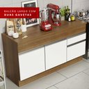 Ver mais imagens de Balcão de Pia Armário de Cozinha 150 cm 2 Portas e 2 Gavetas (Com Tampo) Rustic/Branco Glamy Madesa
