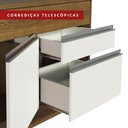 Ver imagem 7 de Balcão de Pia Armário de Cozinha 150 cm 2 Portas e 2 Gavetas (Com Tampo) Rustic/Branco Glamy Madesa