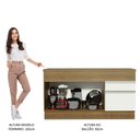 Ver imagem 5 de Balcão de Pia Armário de Cozinha 150 cm 2 Portas e 2 Gavetas (Com Tampo) Rustic/Branco Glamy Madesa