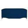 Calçadeira Recamier Baú Solteiro 90cm Greta Suede Azul Marinho - DS Estofados - 1