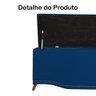 Calçadeira Recamier Baú Solteiro 90cm Greta Suede Azul Marinho - DS Estofados - 3