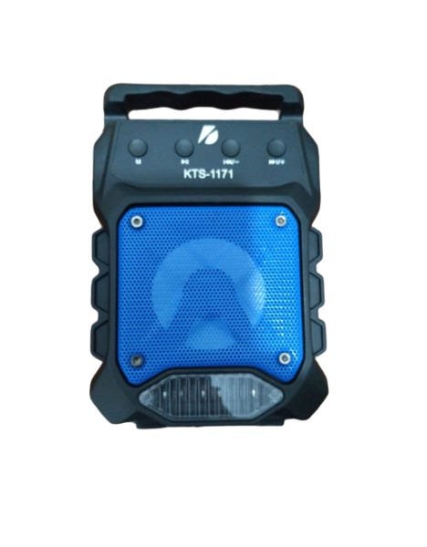 Caixa de Som Portátil com Bluetooth Kts-1171 -Cor Preta/Azul