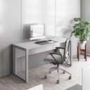 Ver imagem 2 de Plataforma de Trabalho Individual com Caixa de Tomadas 135cm Industrial Executive Cinza