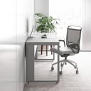 Ver imagem 5 de Plataforma de Trabalho Individual com Caixa de Tomadas 135cm Industrial Executive Cinza