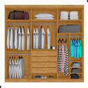 Ver imagem 3 de Guarda Roupa 6 Portas e 4 Gavetas Arujá Naturalle